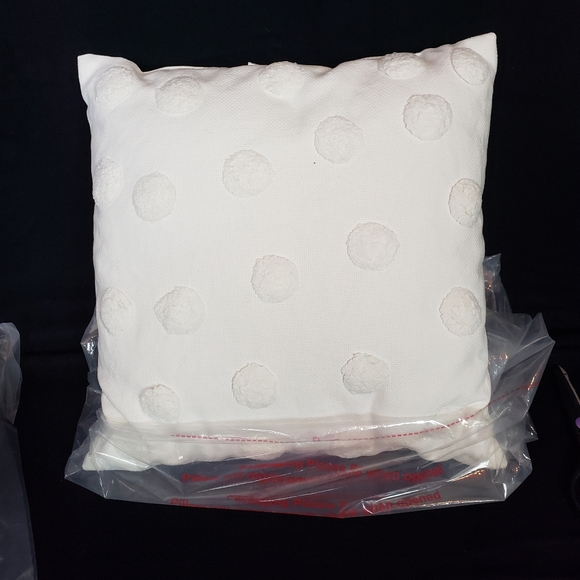 NEW 18x18 Cream Color Pillows - Picture 1 of 5